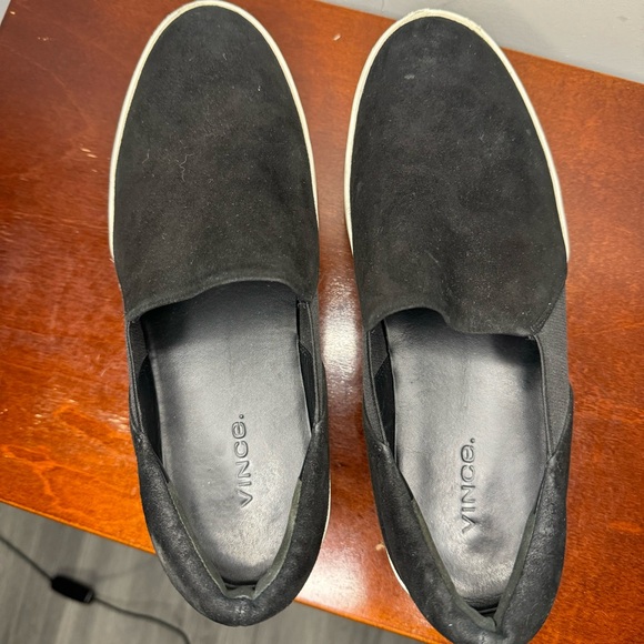 Vince “Warren” Black Suede Sneakers - 7.5 Women’s - Picture 6 of 7